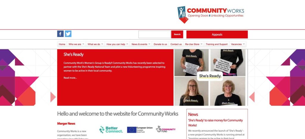 Screenshot of communityworks.uk