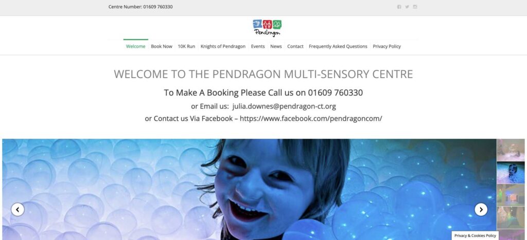 Screenshot of pendragon-ct.org